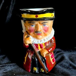 Thorley Beefeater Toby.  Bone China made in England. 4” tall.